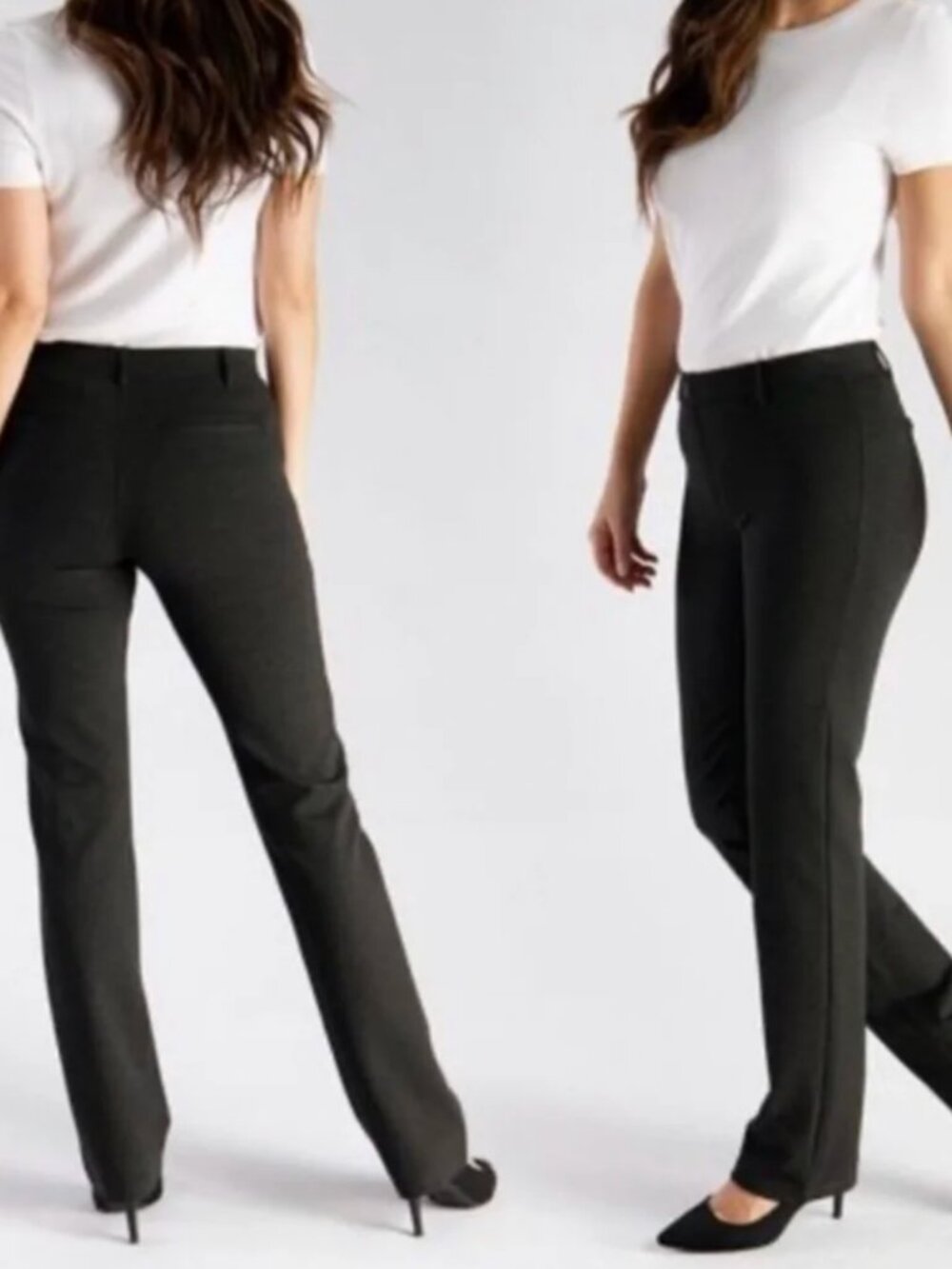 Betabrand Dress Pant Yoga Pants (DPYP) Pull-On Trousers | size XXL Long